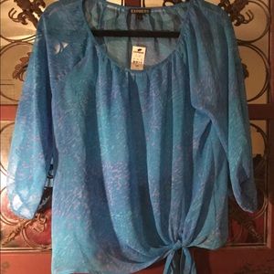 Express sheer blouse size small